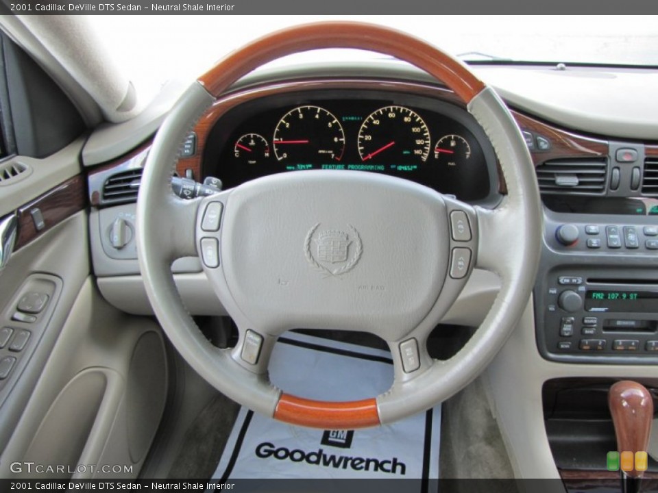Neutral Shale Interior Steering Wheel for the 2001 Cadillac DeVille DTS Sedan #53922430