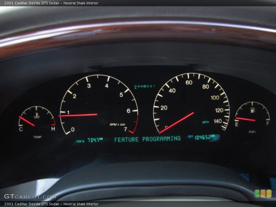 Neutral Shale Interior Gauges for the 2001 Cadillac DeVille DTS Sedan #53922442