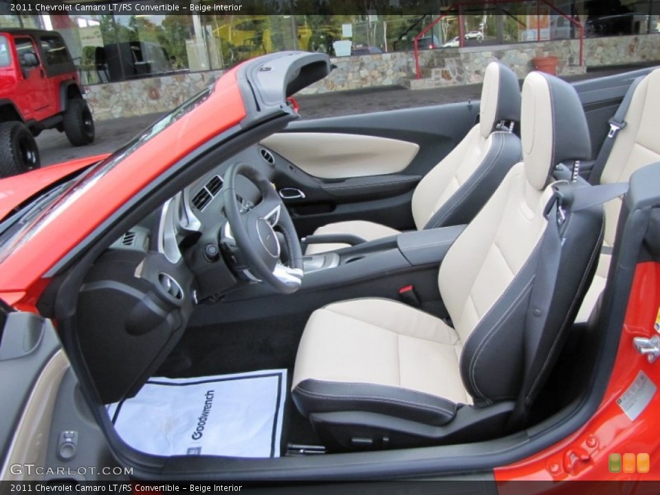 Beige Interior Photo for the 2011 Chevrolet Camaro LT/RS Convertible #53922574