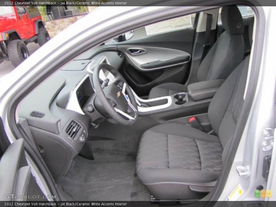 Jet Black/Ceramic White Accents Interior Photo for the 2012 Chevrolet Volt Hatchback #53922754