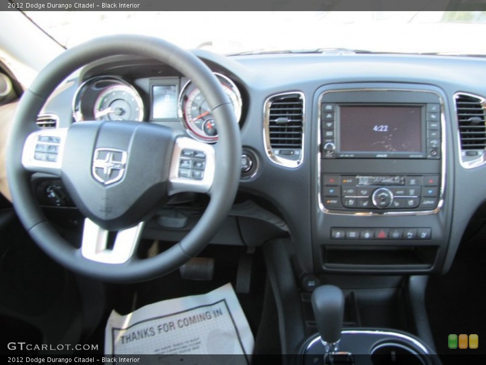 Black Interior Dashboard for the 2012 Dodge Durango Citadel #53923240