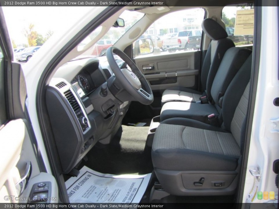 Dark Slate/Medium Graystone Interior Photo for the 2012 Dodge Ram 3500 HD Big Horn Crew Cab Dually #53923573