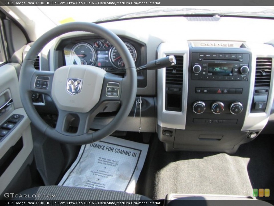 Dark Slate/Medium Graystone Interior Photo for the 2012 Dodge Ram 3500 HD Big Horn Crew Cab Dually #53923612