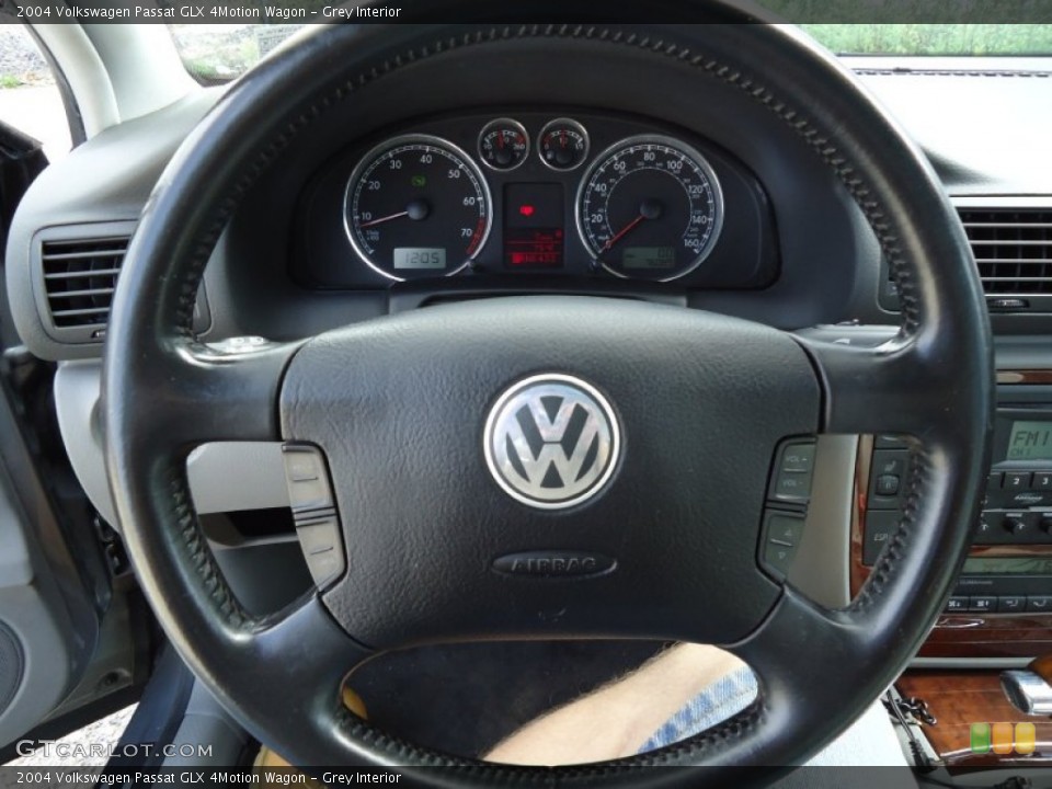 Grey Interior Steering Wheel for the 2004 Volkswagen Passat GLX 4Motion Wagon #53923900