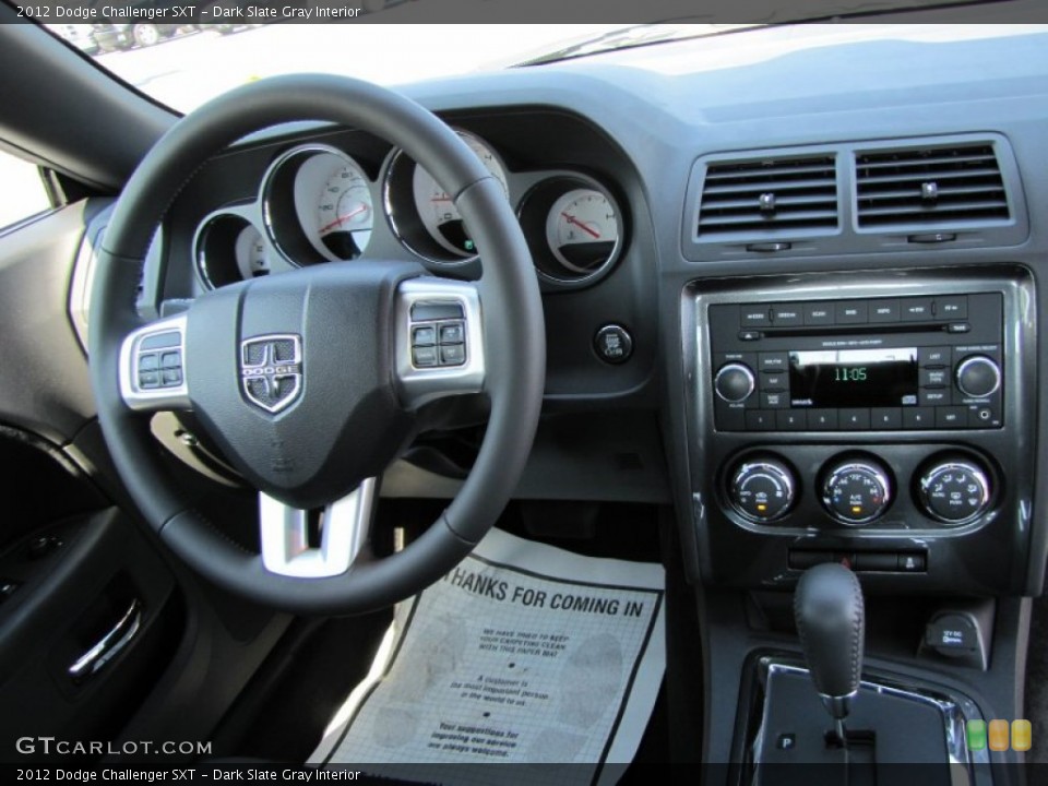 Dark Slate Gray Interior Dashboard for the 2012 Dodge Challenger SXT #53923975