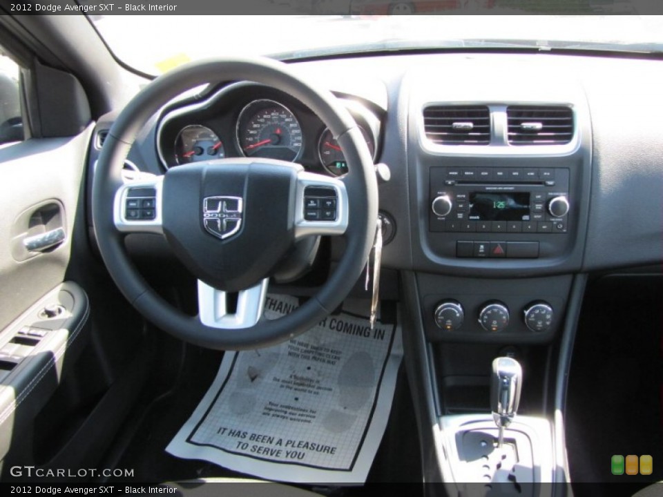 Black Interior Dashboard for the 2012 Dodge Avenger SXT #53924287