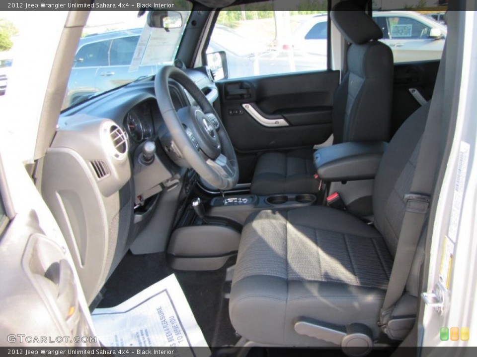 Black Interior Photo for the 2012 Jeep Wrangler Unlimited Sahara 4x4 #53925136