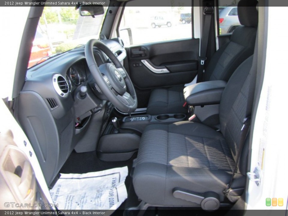 Black Interior Photo for the 2012 Jeep Wrangler Unlimited Sahara 4x4 #53925400