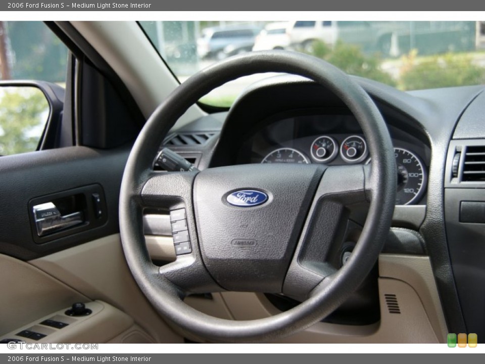 Medium Light Stone Interior Steering Wheel for the 2006 Ford Fusion S #53925433
