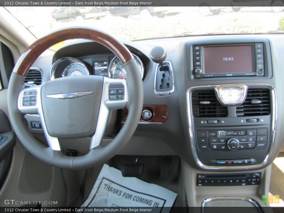 Dark Frost Beige/Medium Frost Beige Interior Dashboard for the 2012 Chrysler Town & Country Limited #53925559