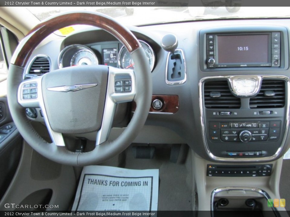 Dark Frost Beige/Medium Frost Beige Interior Dashboard for the 2012 Chrysler Town & Country Limited #53925685