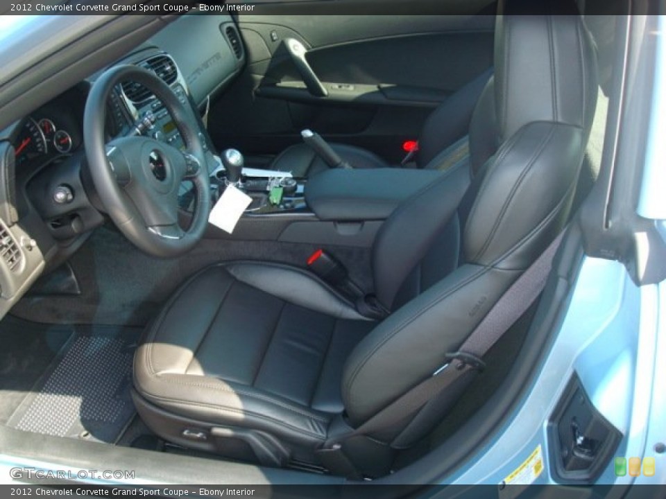 Ebony Interior Photo for the 2012 Chevrolet Corvette Grand Sport Coupe #53925997