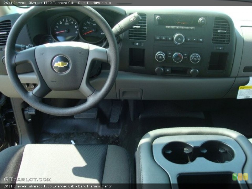Dark Titanium Interior Dashboard for the 2011 Chevrolet Silverado 1500 Extended Cab #53926141