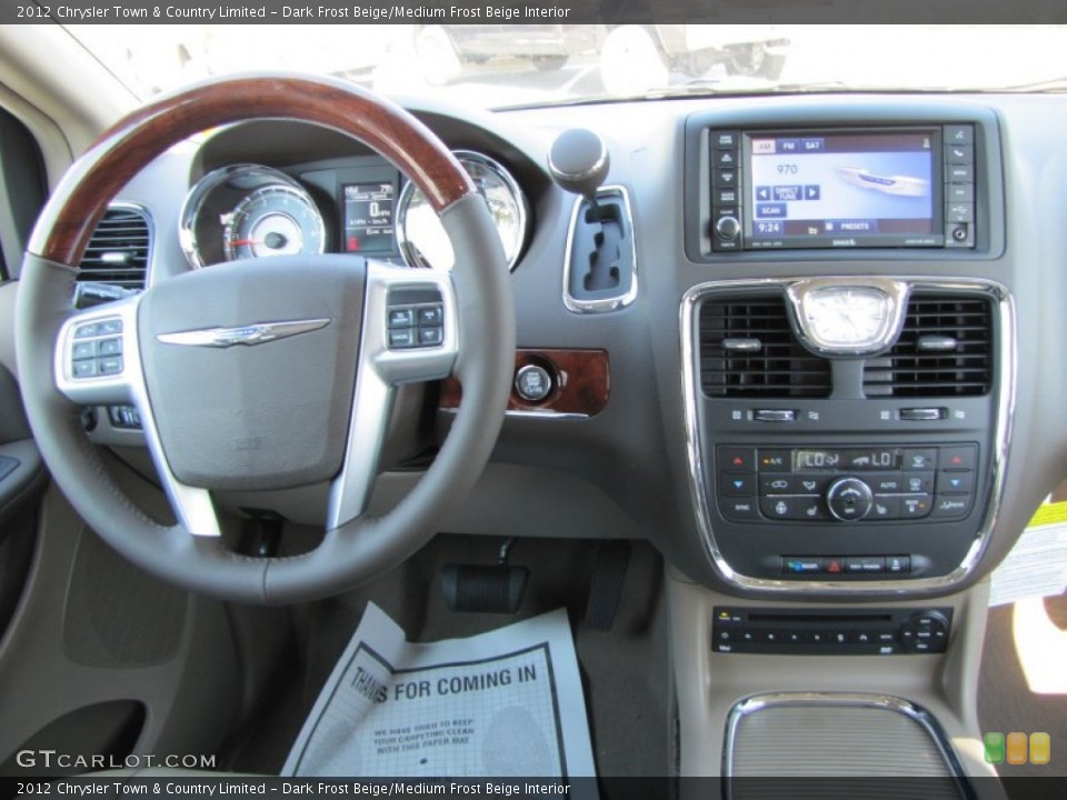 Dark Frost Beige/Medium Frost Beige Interior Dashboard for the 2012 Chrysler Town & Country Limited #53926441