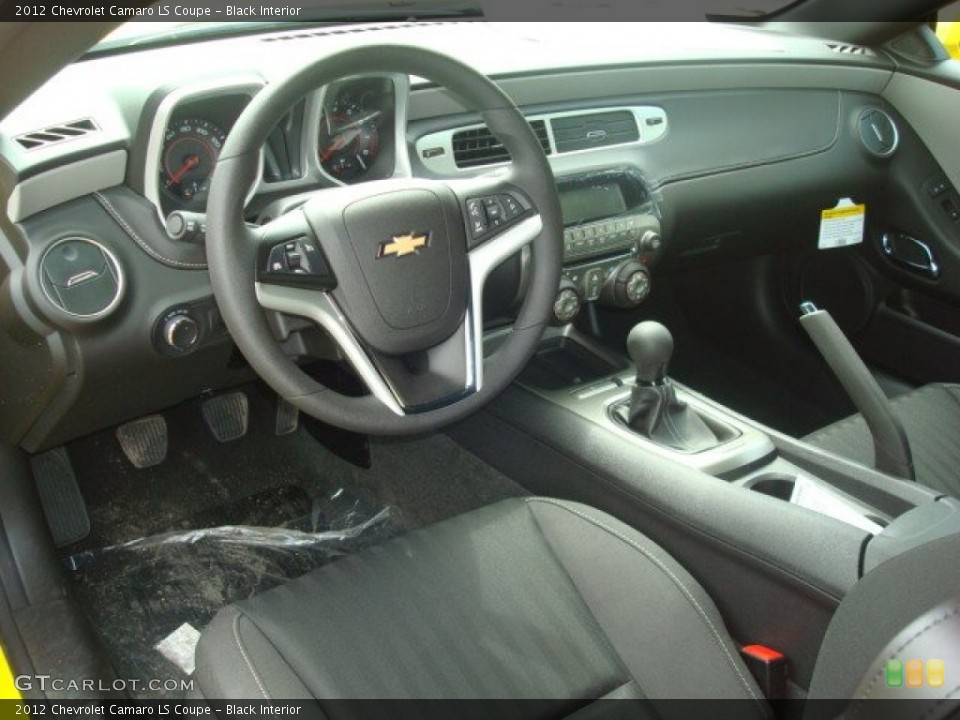 Black Interior Prime Interior for the 2012 Chevrolet Camaro LS Coupe #53928114