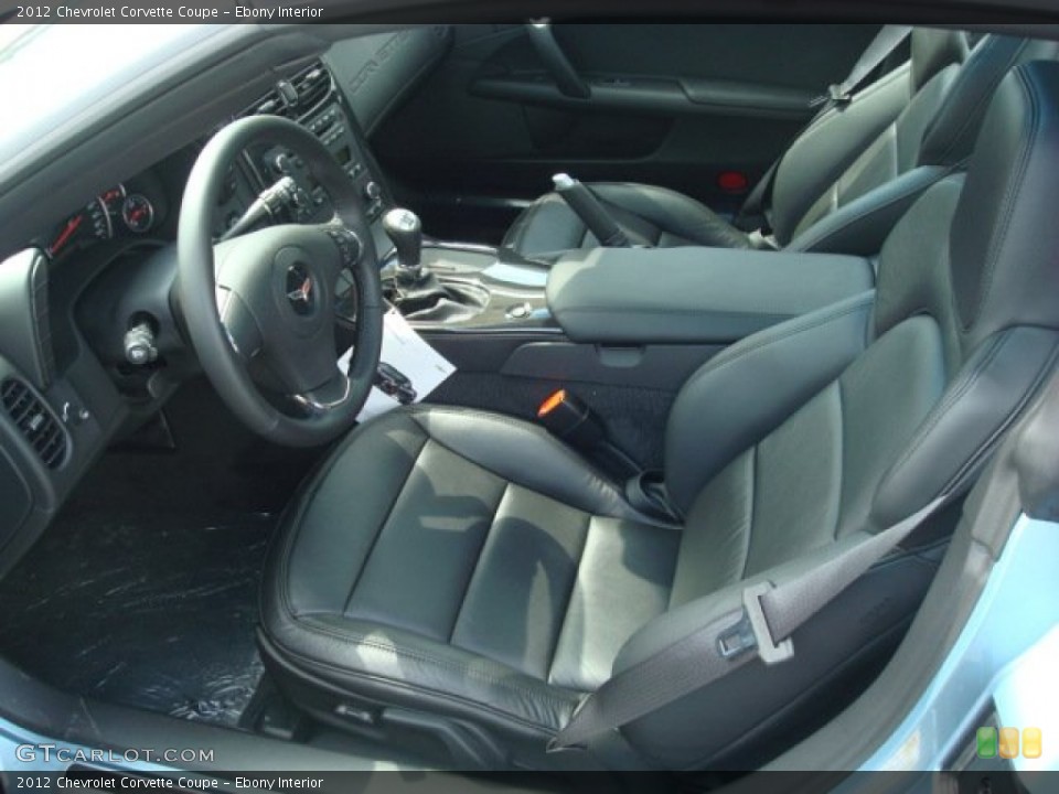 Ebony Interior Photo for the 2012 Chevrolet Corvette Coupe #53928175