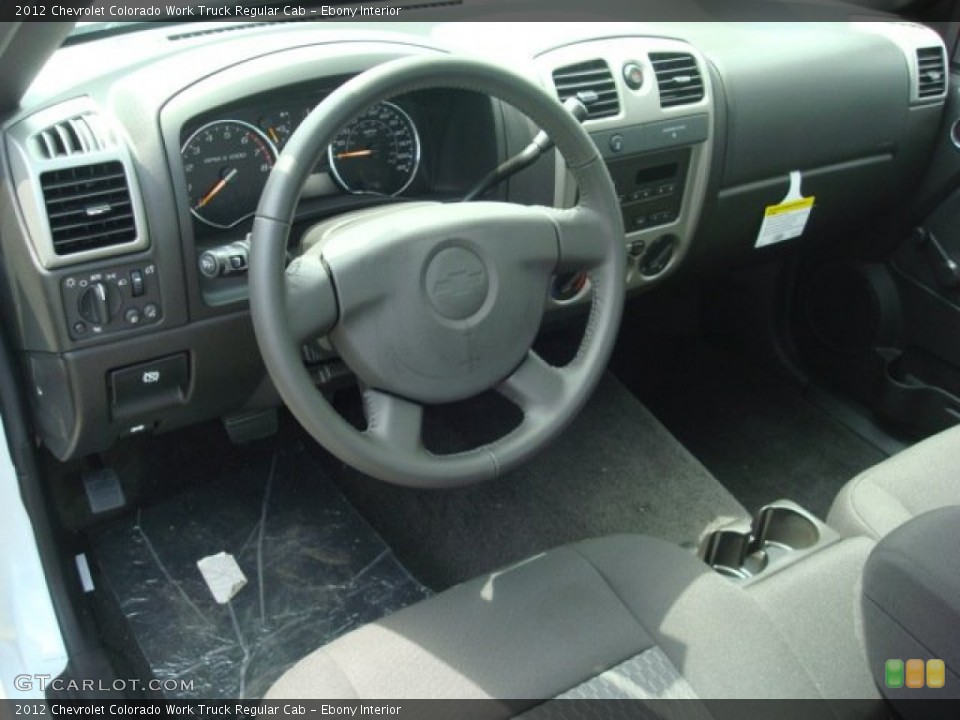 Ebony Interior Prime Interior for the 2012 Chevrolet Colorado Work Truck Regular Cab #53928217