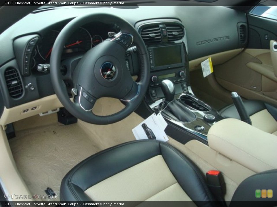 Cashmere/Ebony Interior Prime Interior for the 2012 Chevrolet Corvette Grand Sport Coupe #53928292