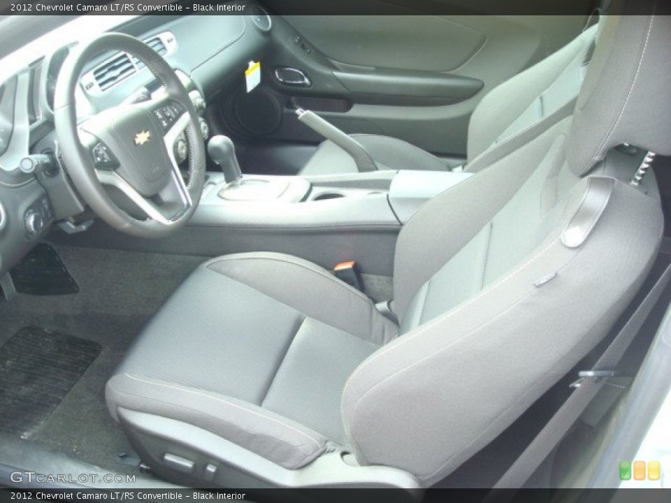 Black Interior Photo for the 2012 Chevrolet Camaro LT/RS Convertible #53928352