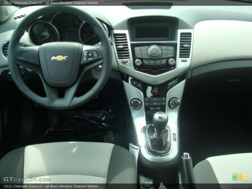 Jet Black/Medium Titanium Interior Dashboard for the 2012 Chevrolet Cruze LS #53928466
