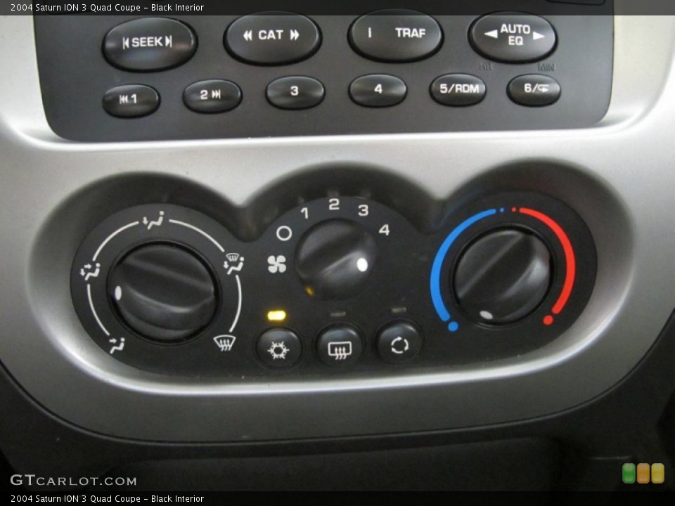 Black Interior Controls for the 2004 Saturn ION 3 Quad Coupe #53930599