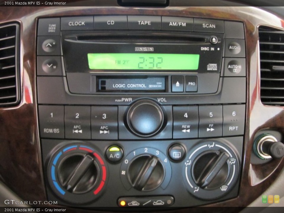 Gray Interior Controls for the 2001 Mazda MPV ES #53931403