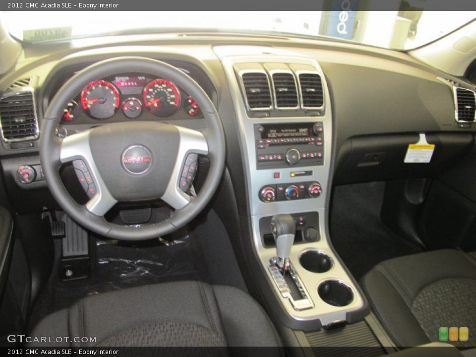Ebony Interior Dashboard for the 2012 GMC Acadia SLE #53931858