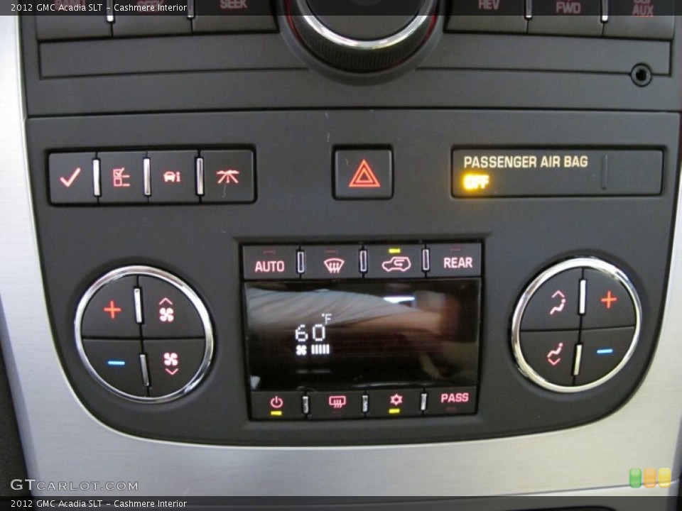 Cashmere Interior Controls for the 2012 GMC Acadia SLT #53932378