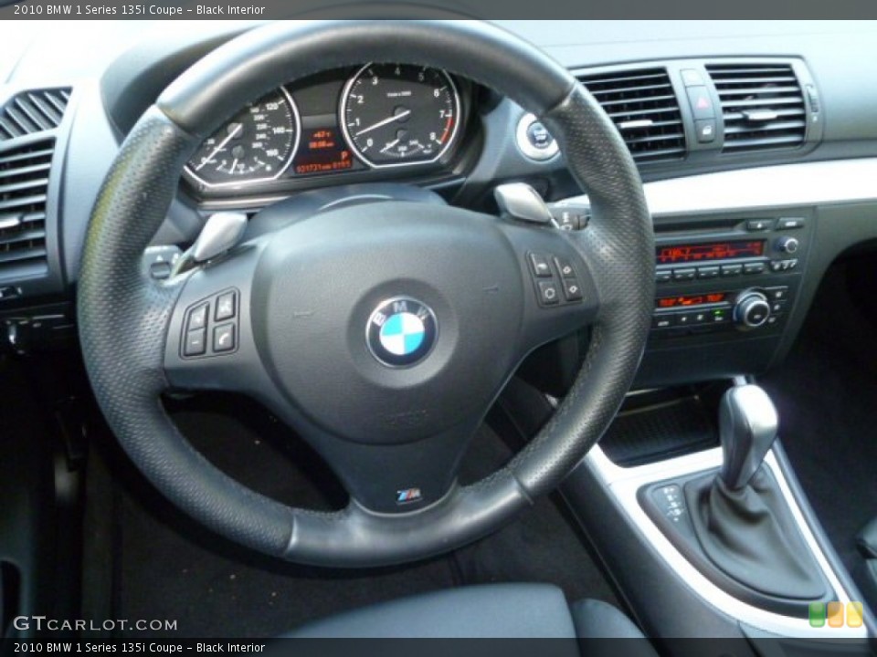 Black Interior Steering Wheel for the 2010 BMW 1 Series 135i Coupe #53933332
