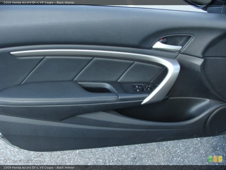 Black Interior Door Panel for the 2009 Honda Accord EX-L V6 Coupe #53933353