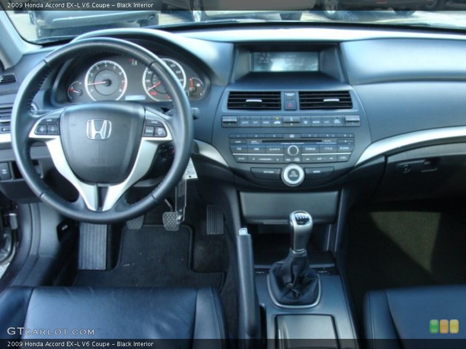 Black Interior Dashboard for the 2009 Honda Accord EX-L V6 Coupe #53933380