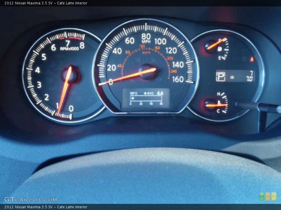 Cafe Latte Interior Gauges for the 2012 Nissan Maxima 3.5 SV #53935618