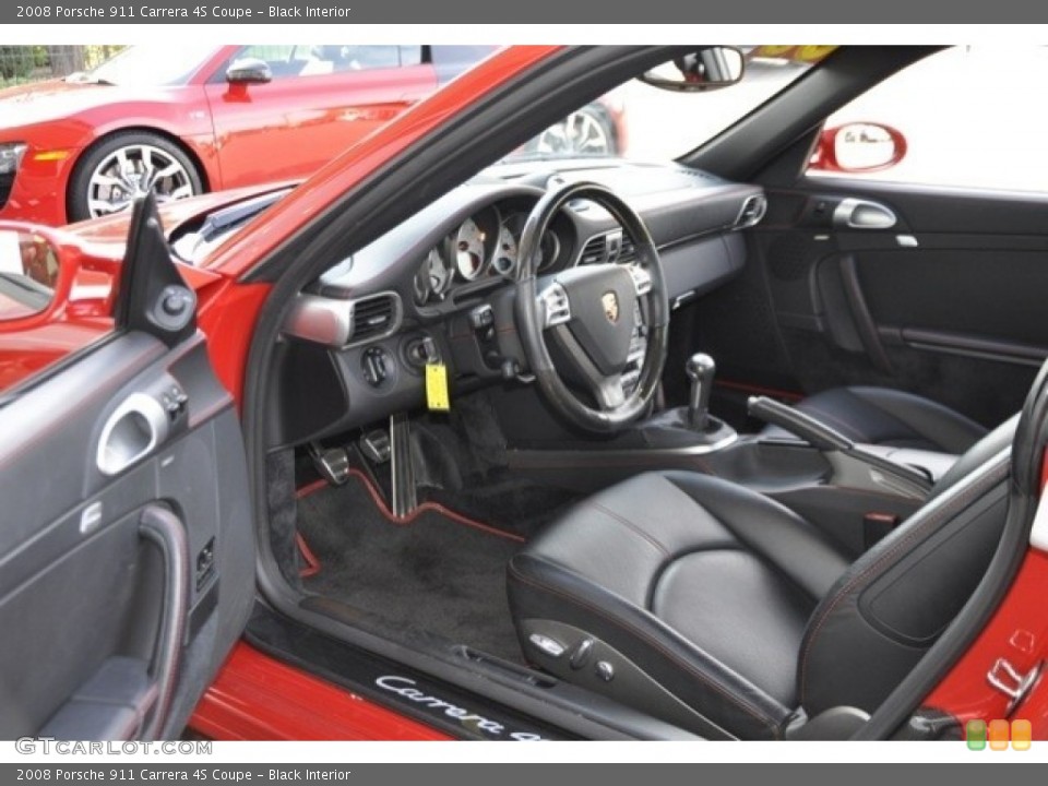 Black Interior Photo for the 2008 Porsche 911 Carrera 4S Coupe #53937616