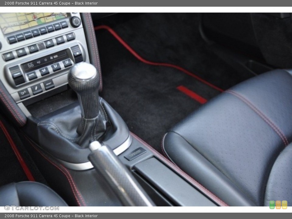 Black Interior Transmission for the 2008 Porsche 911 Carrera 4S Coupe #53937718