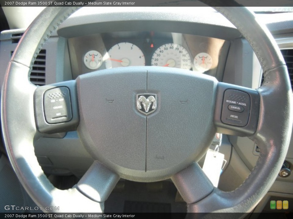 Medium Slate Gray Interior Steering Wheel for the 2007 Dodge Ram 3500 ST Quad Cab Dually #53937872