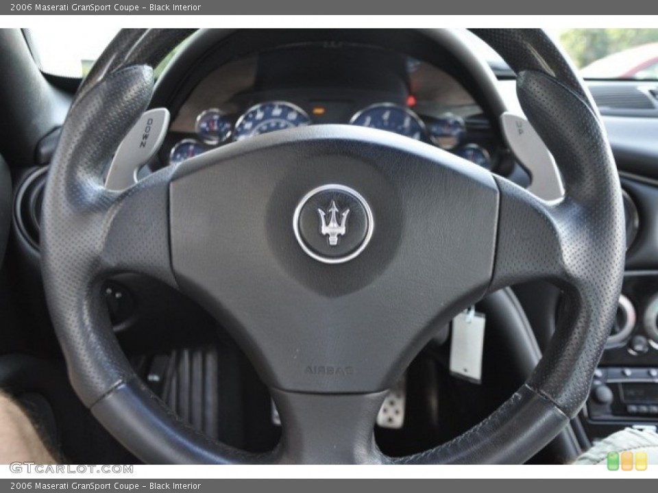 Black Interior Steering Wheel for the 2006 Maserati GranSport Coupe #53937904