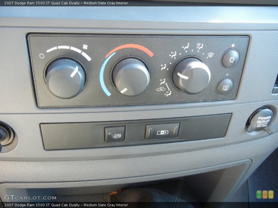 Medium Slate Gray Interior Controls for the 2007 Dodge Ram 3500 ST Quad Cab Dually #53937919