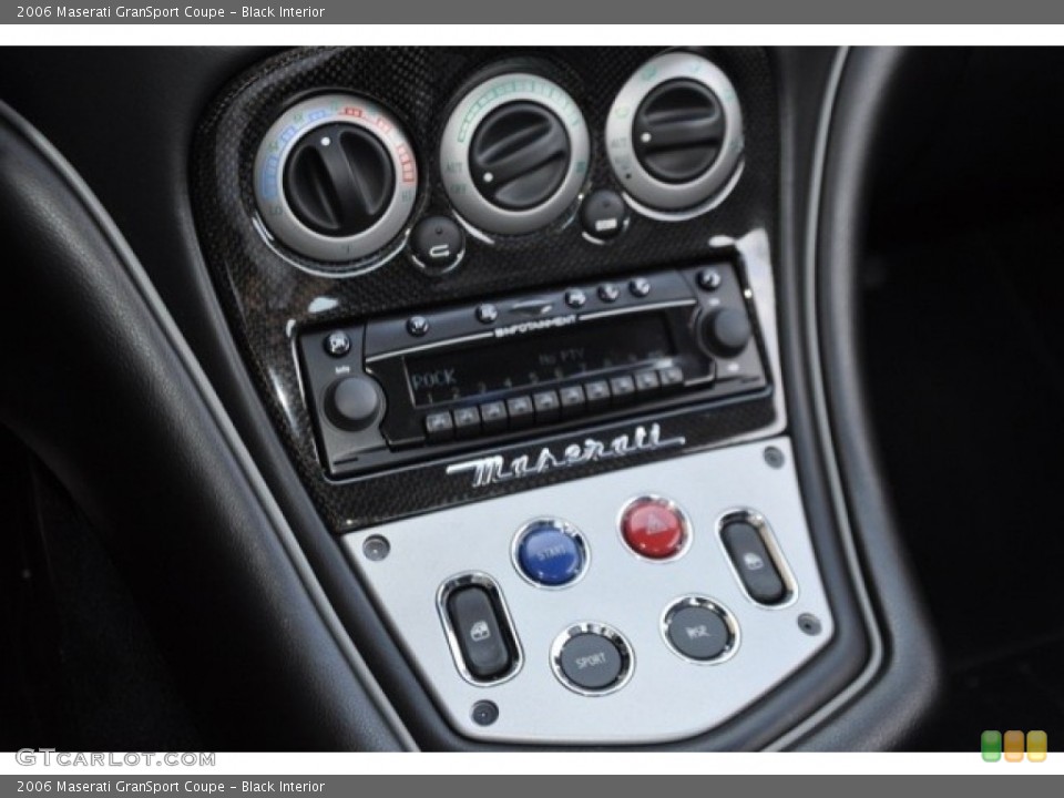 Black Interior Controls for the 2006 Maserati GranSport Coupe #53937928