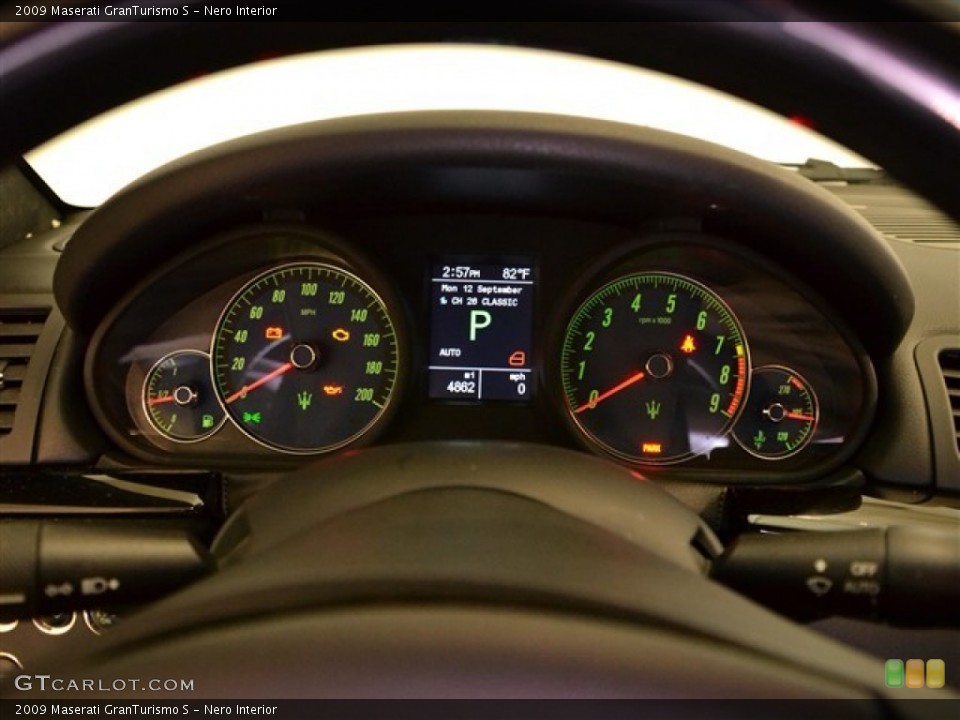 Nero Interior Gauges for the 2009 Maserati GranTurismo S #53938591