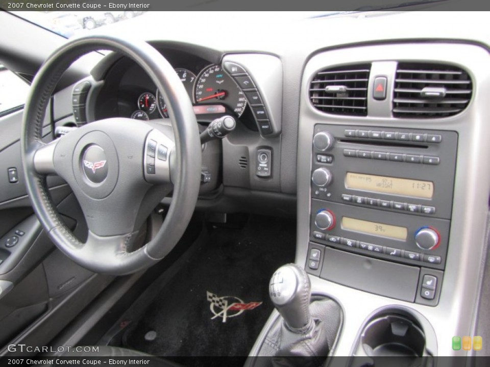 Ebony Interior Steering Wheel for the 2007 Chevrolet Corvette Coupe #53939923