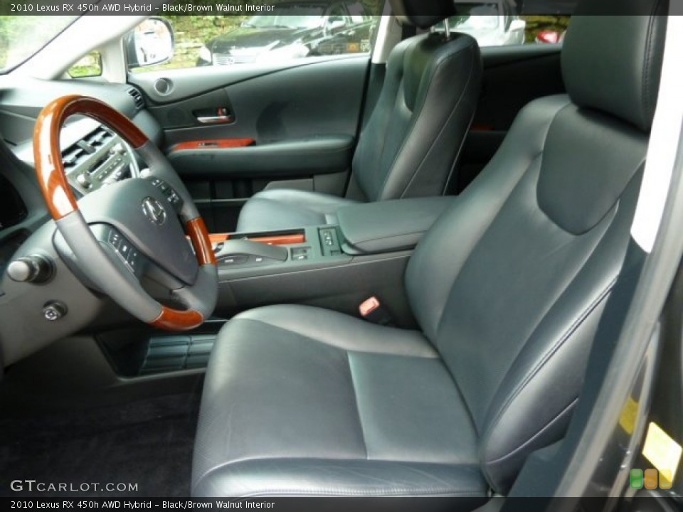 Black/Brown Walnut Interior Photo for the 2010 Lexus RX 450h AWD Hybrid #53940538