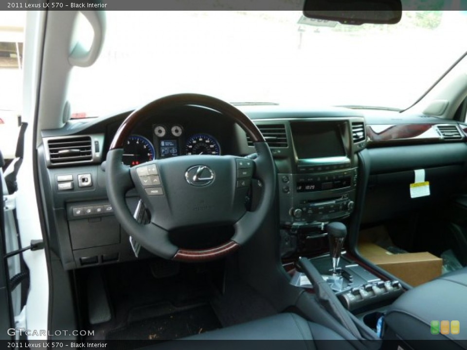Black Interior Dashboard for the 2011 Lexus LX 570 #53940901