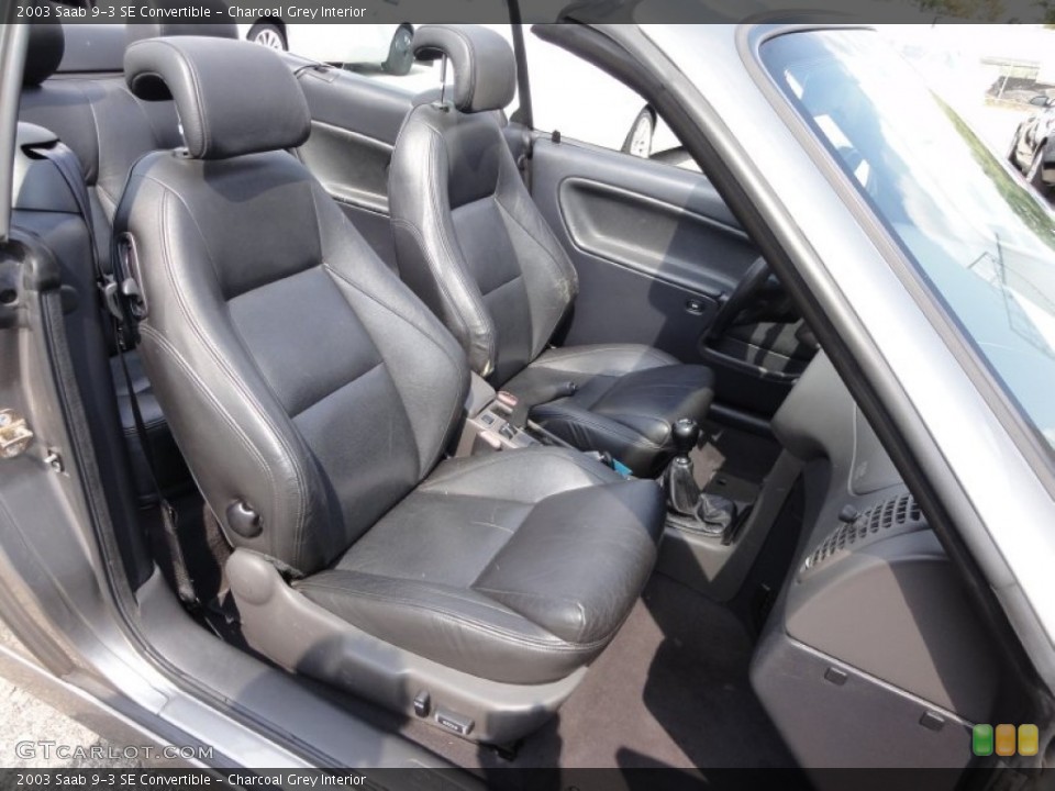 Charcoal Grey Interior Photo for the 2003 Saab 9-3 SE Convertible #53942322
