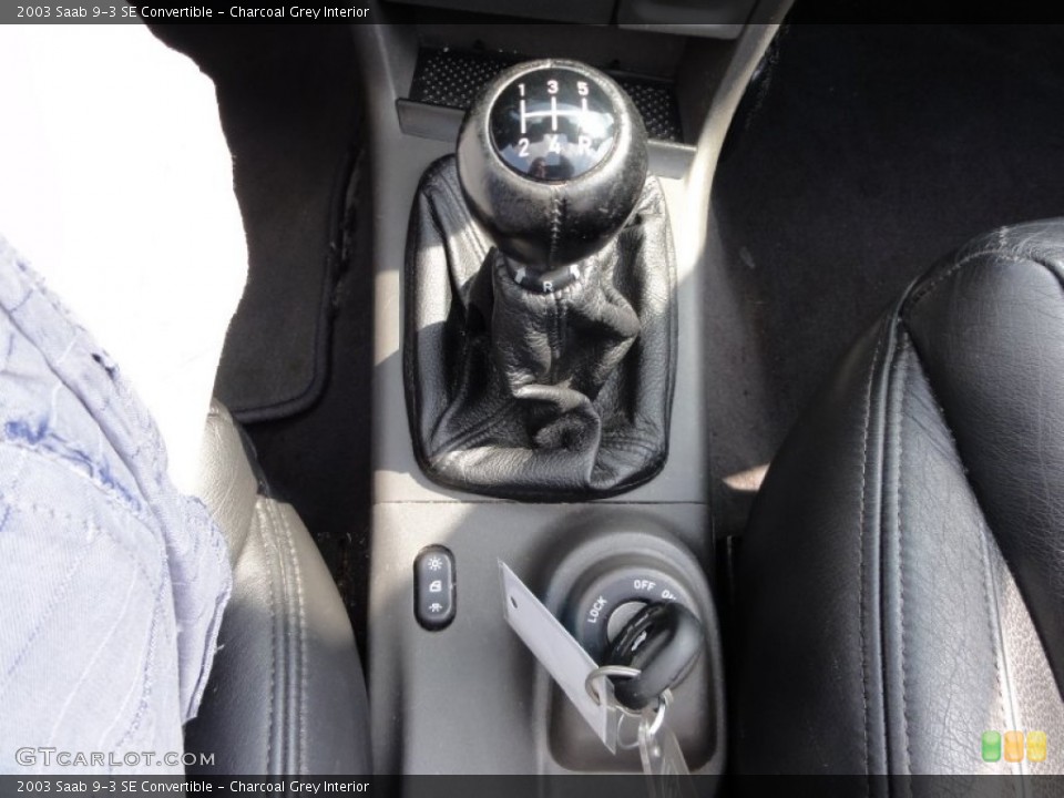 Charcoal Grey Interior Transmission for the 2003 Saab 9-3 SE Convertible #53942480