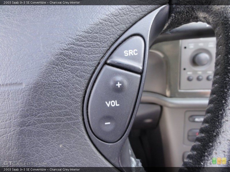 Charcoal Grey Interior Controls for the 2003 Saab 9-3 SE Convertible #53942528