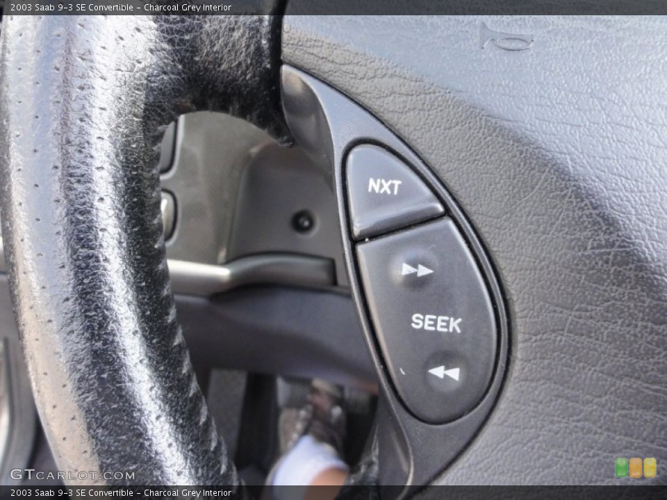 Charcoal Grey Interior Controls for the 2003 Saab 9-3 SE Convertible #53942534