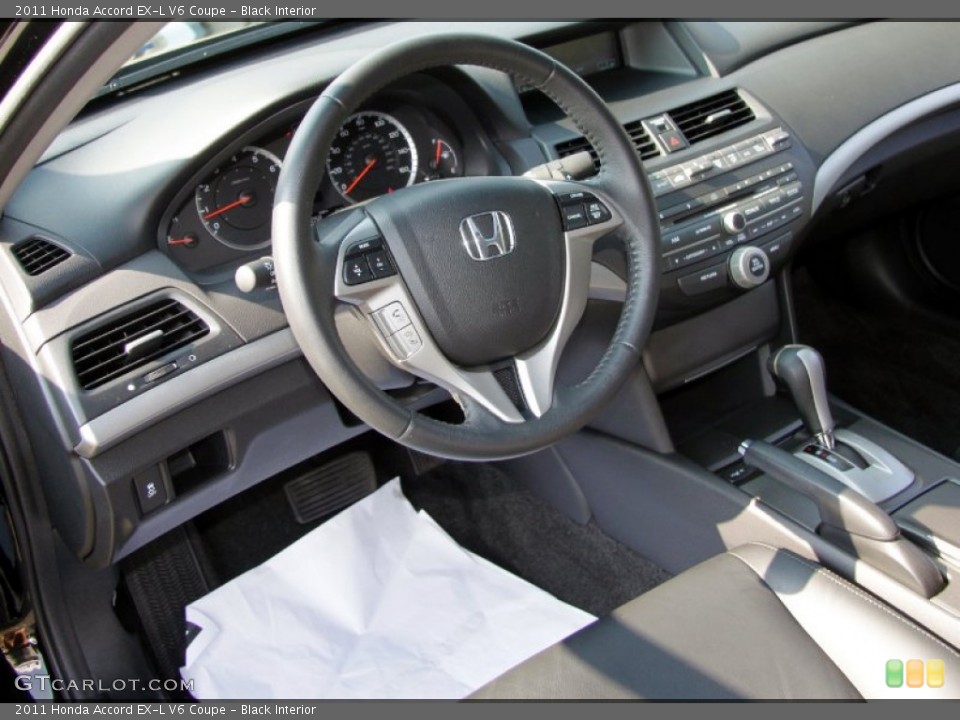 Black Interior Photo for the 2011 Honda Accord EX-L V6 Coupe #53942627