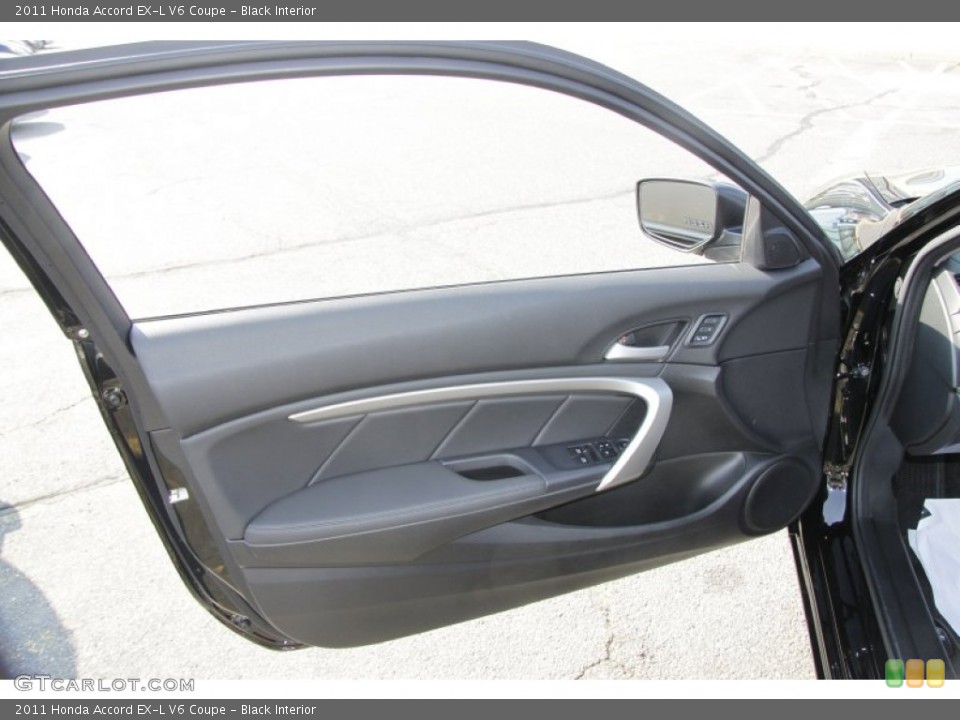 Black Interior Door Panel for the 2011 Honda Accord EX-L V6 Coupe #53942669
