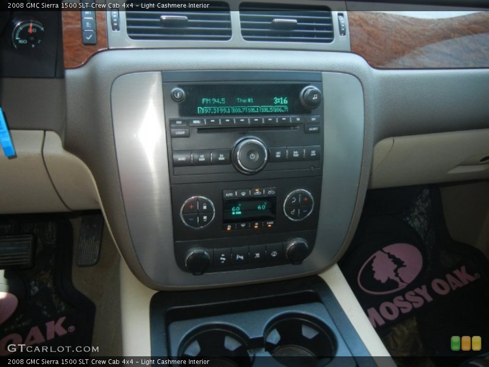 Light Cashmere Interior Controls for the 2008 GMC Sierra 1500 SLT Crew Cab 4x4 #53944505