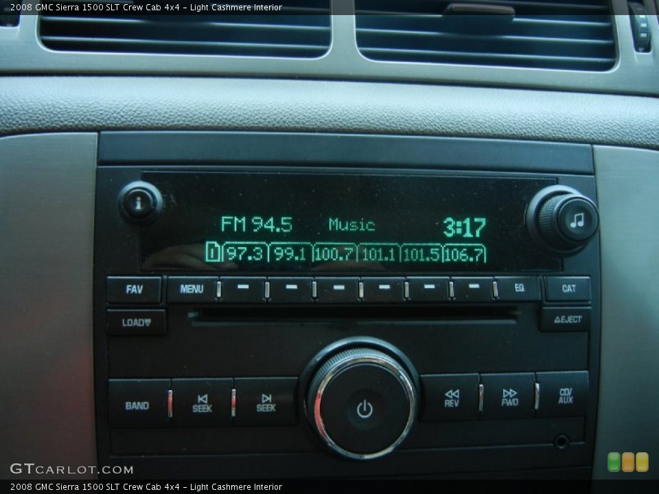 Light Cashmere Interior Audio System for the 2008 GMC Sierra 1500 SLT Crew Cab 4x4 #53944511